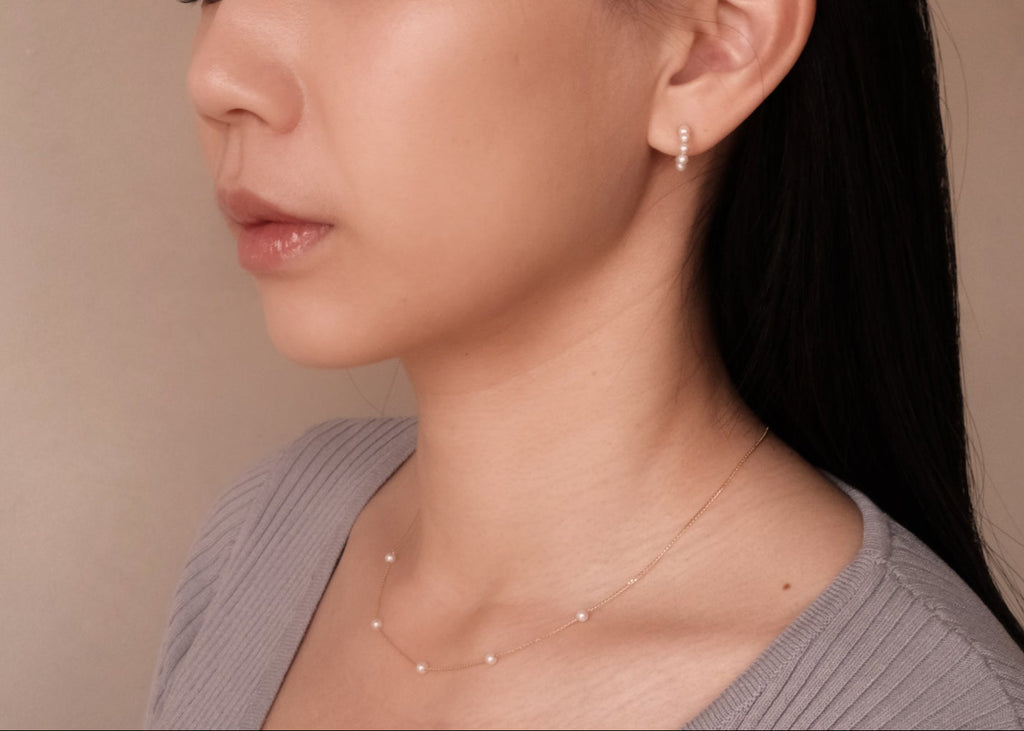 Pearl Hoop Earrings