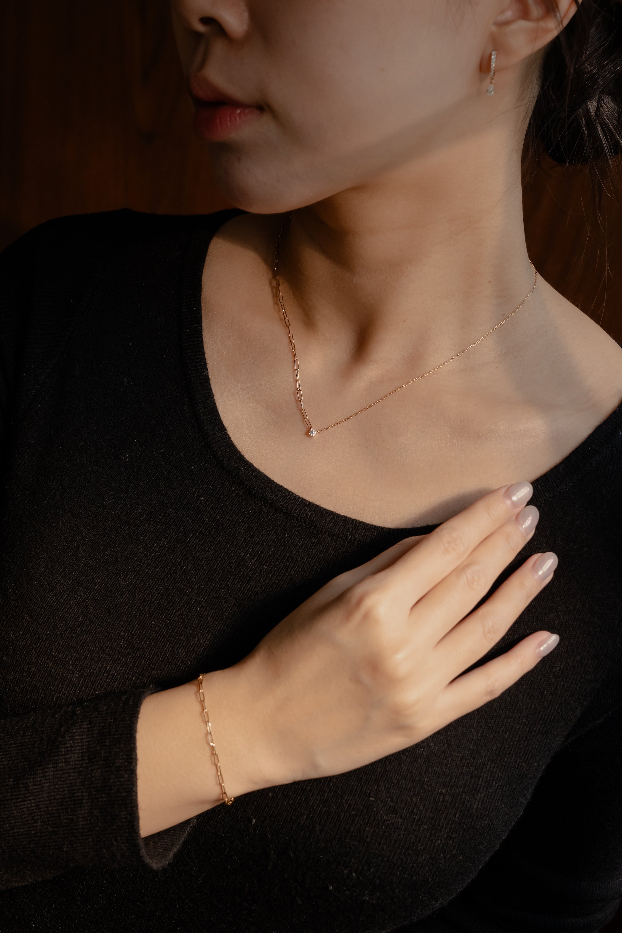 Eternal Solitaire Link Necklace