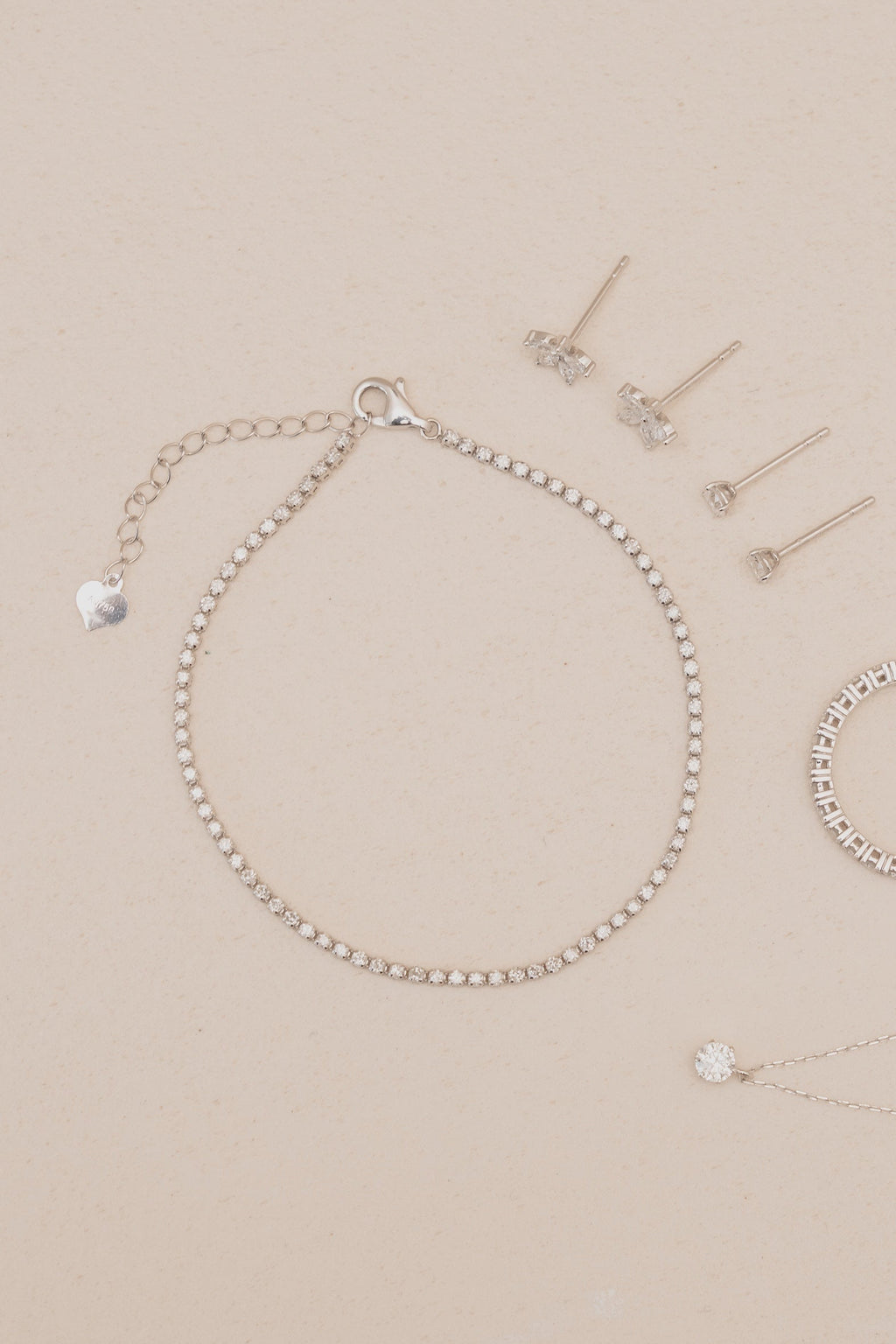 Blanc Tennis Bracelet