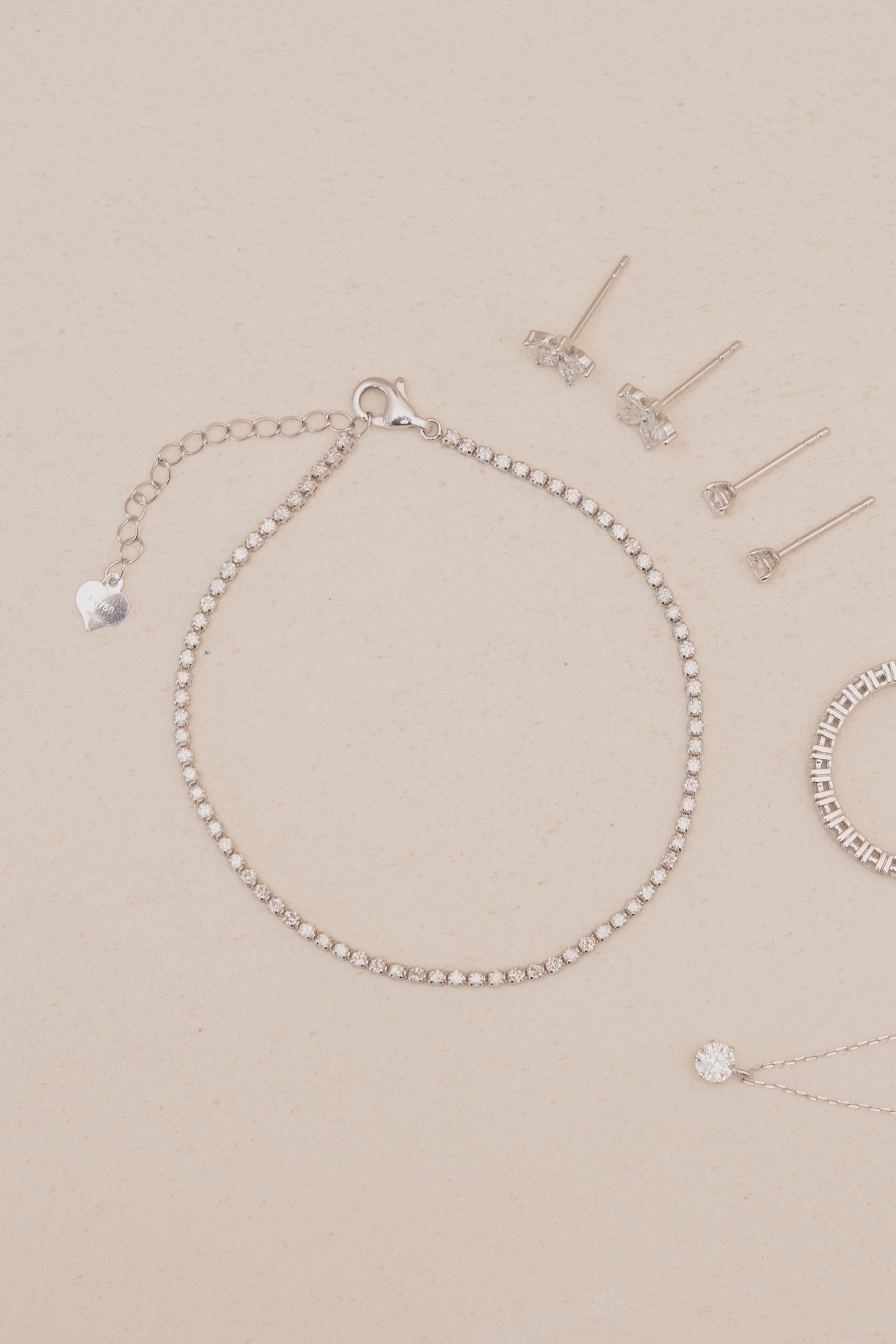 Blanc Tennis Bracelet
